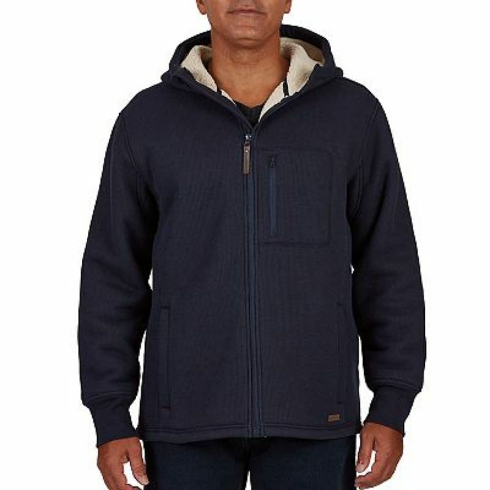 Smith's Workwear Sherpa-Lined Hooded Thermal Shirt Jacket Sz L